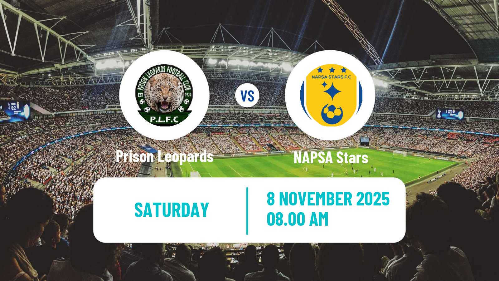 Football Zambian Premier League Prison Leopards - NAPSA Stars