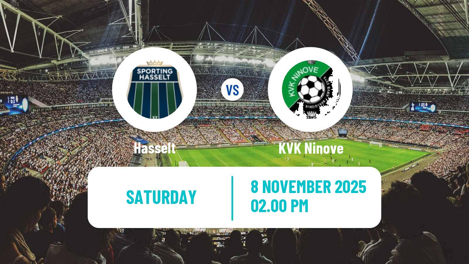 Football Belgian National Division 1 VV Hasselt - Ninove