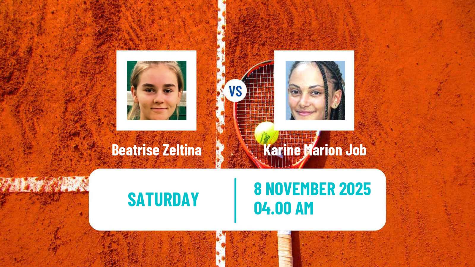 Tennis ITF W15 Monastir 38 Women Beatrise Zeltina - Karine Marion Job
