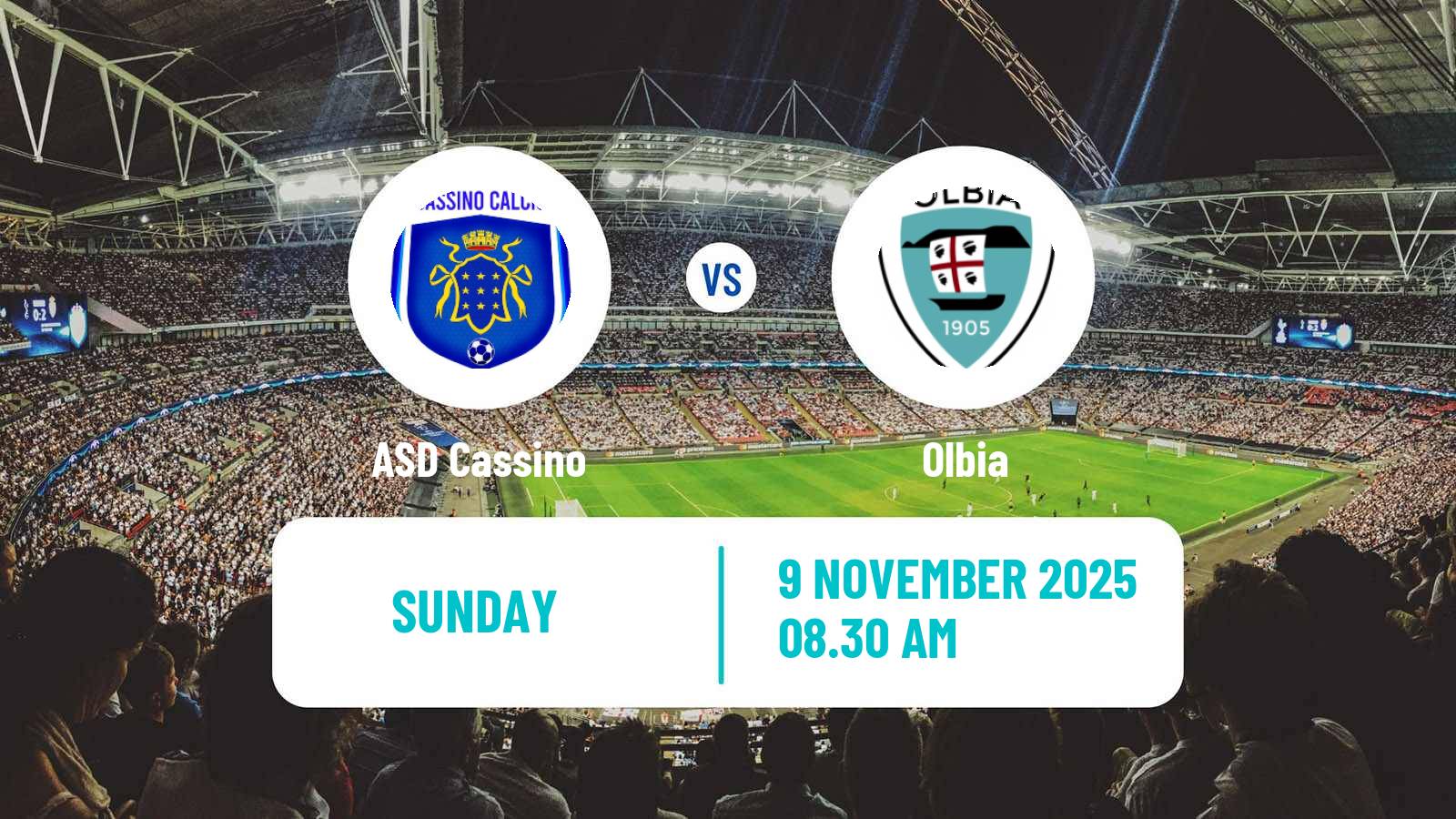 Football Italian Serie D - Group G Cassino - Olbia