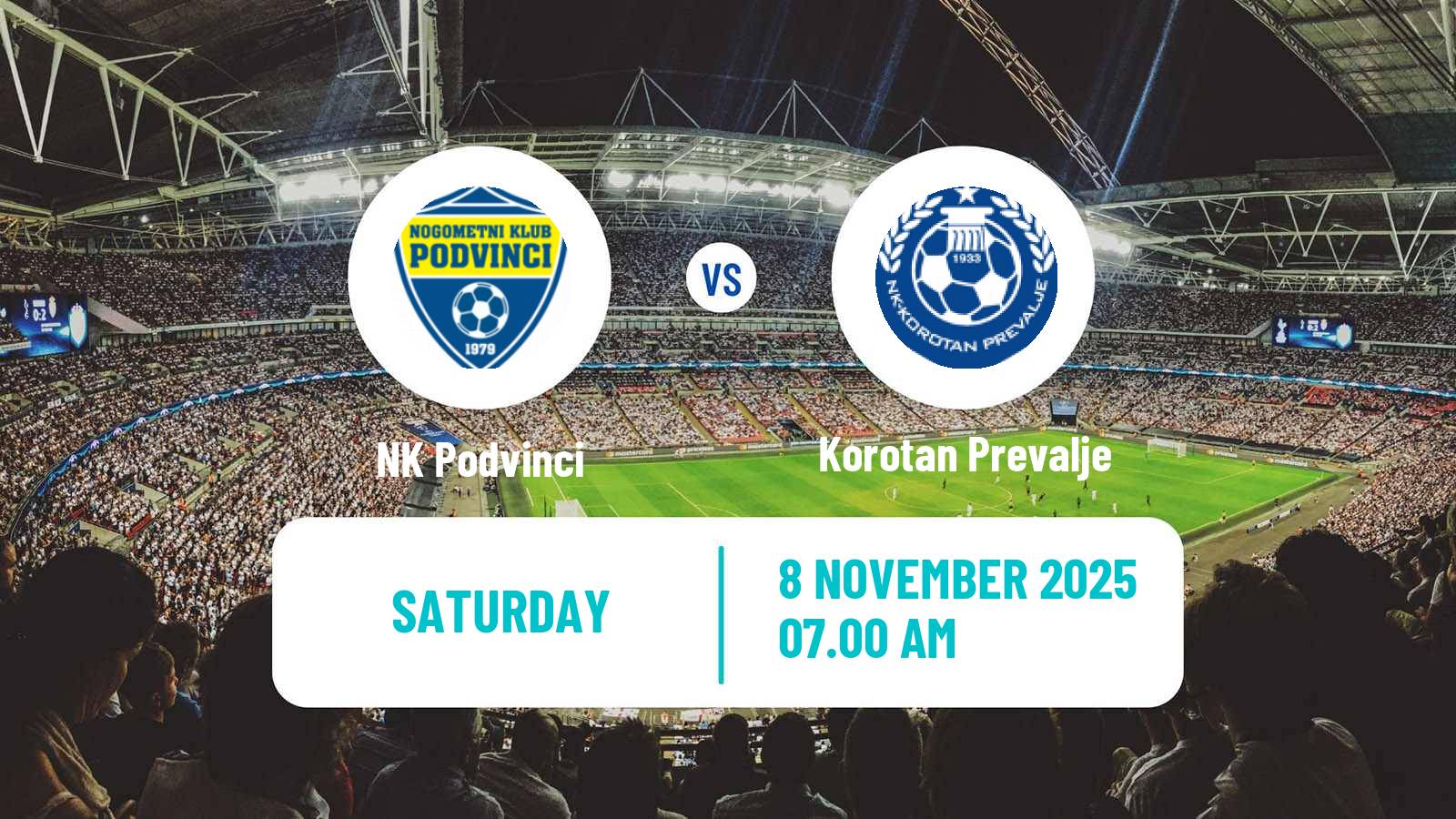Football Slovenian 3 SNL East Podvinci - Korotan Prevalje