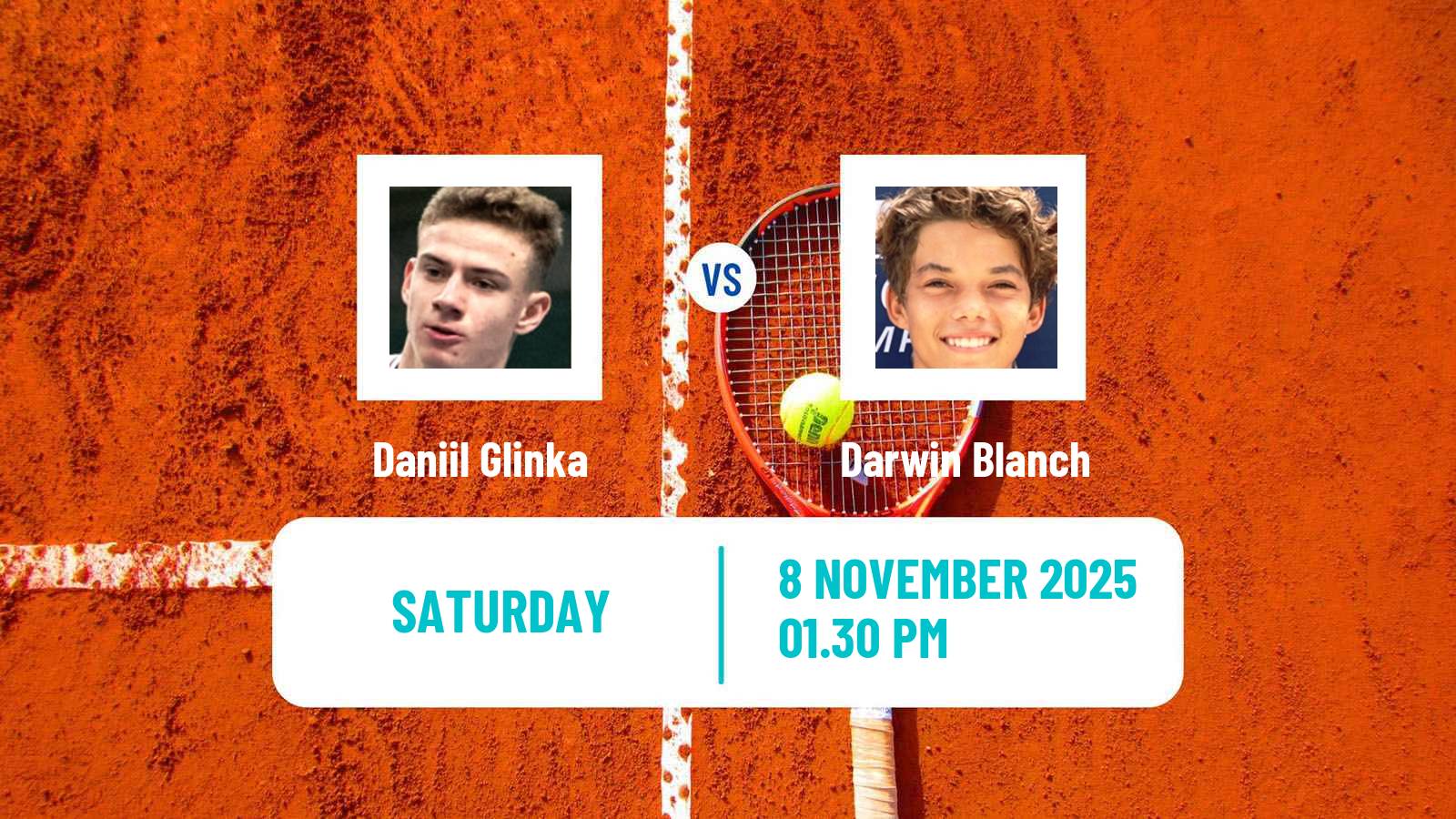 Tennis Knoxville Challenger Men Daniil Glinka - Darwin Blanch