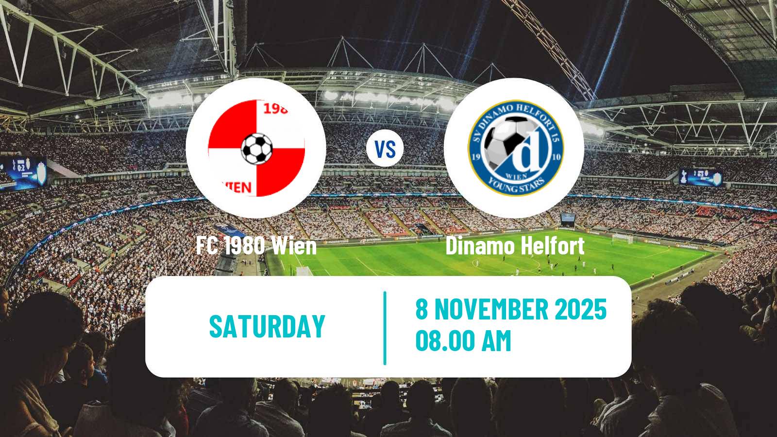 Football Austrian Landesliga Wien 1980 Wien - Dinamo Helfort