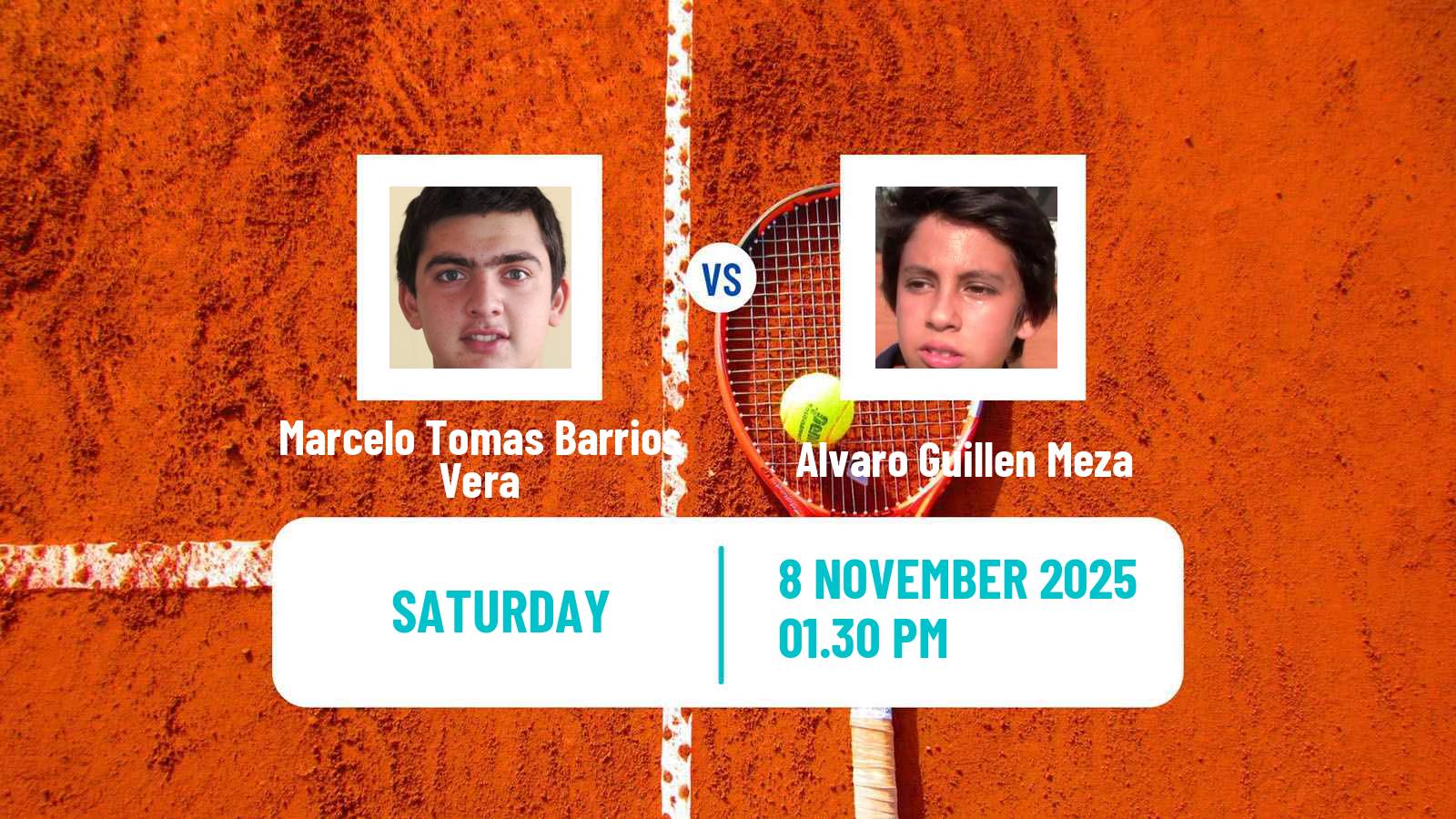 Tennis Lima 2 Challenger Men Marcelo Tomas Barrios Vera - Alvaro Guillen Meza