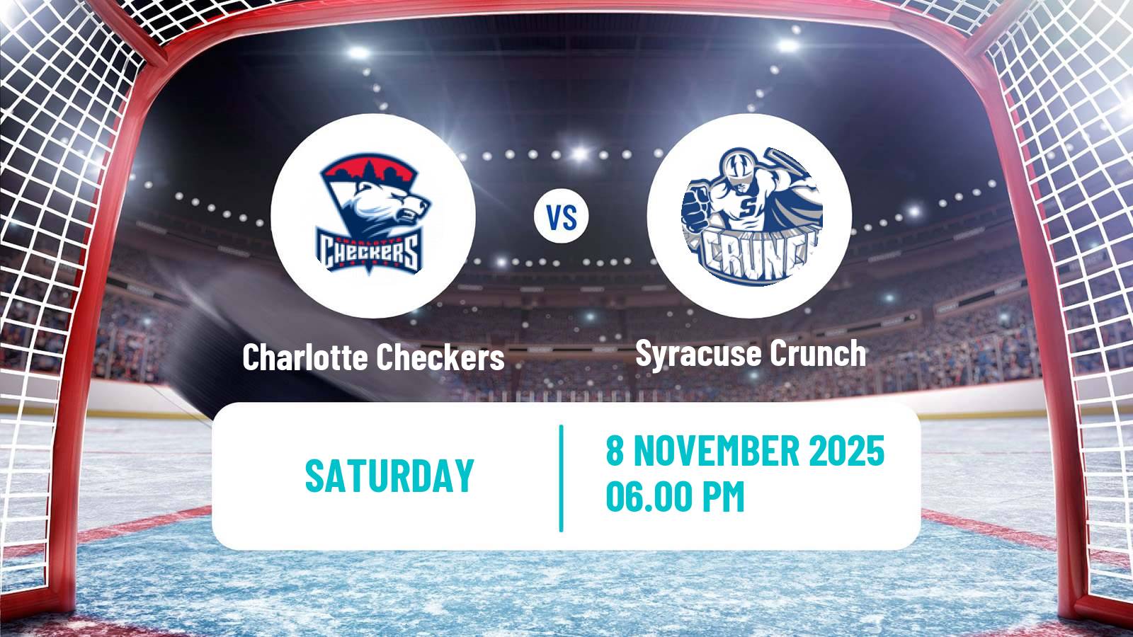 Hockey AHL Charlotte Checkers - Syracuse Crunch