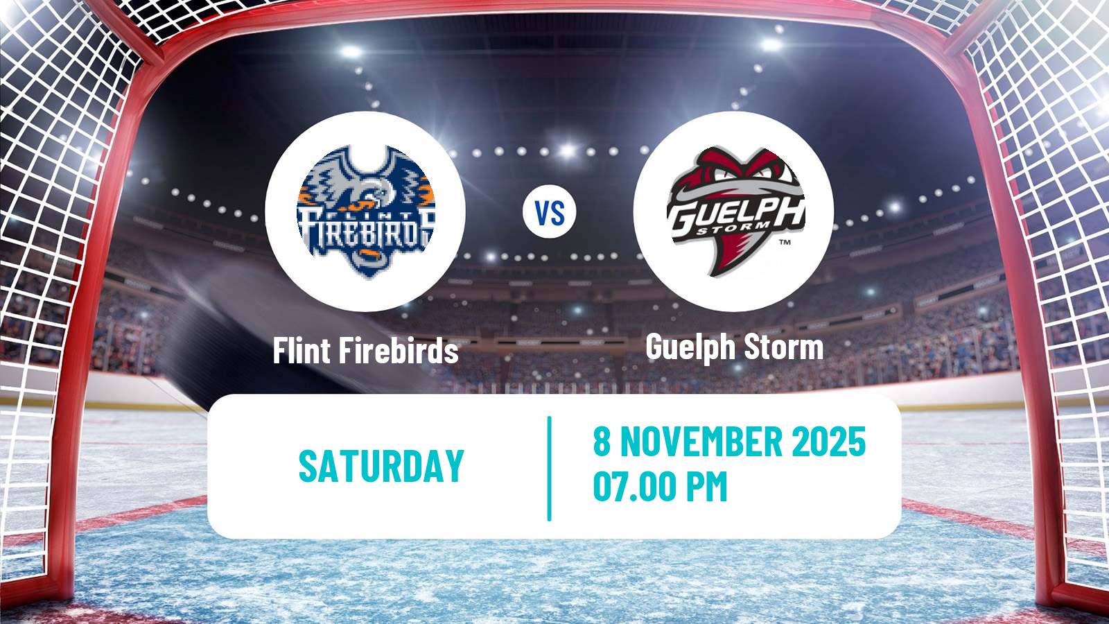 Hockey OHL Flint Firebirds - Guelph Storm