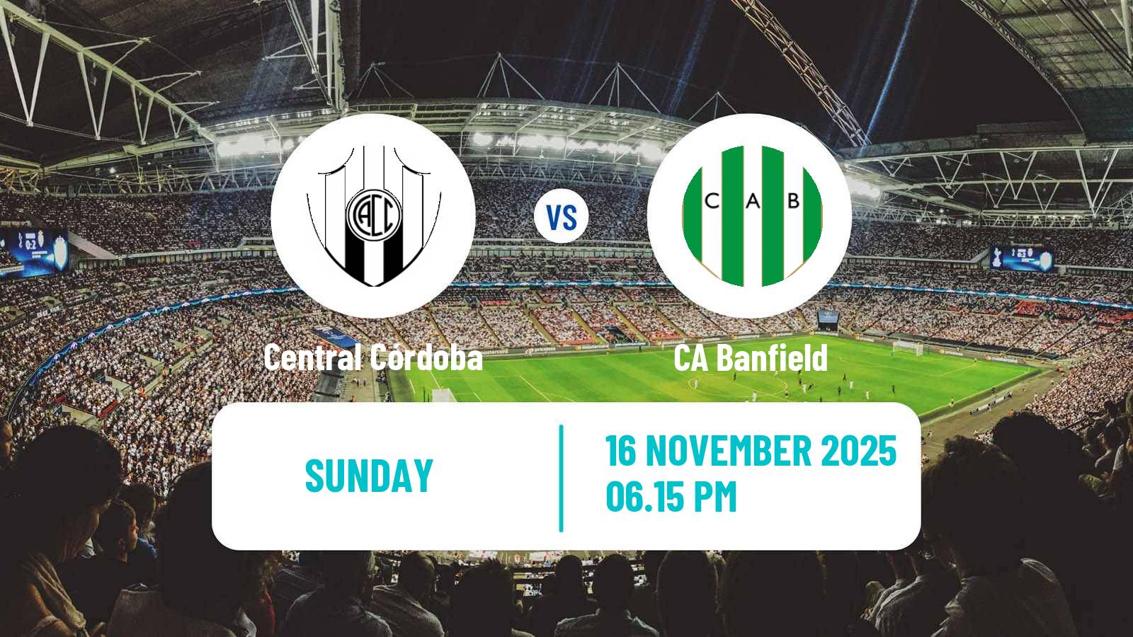 Football Argentinian Liga Profesional Central Córdoba - Banfield