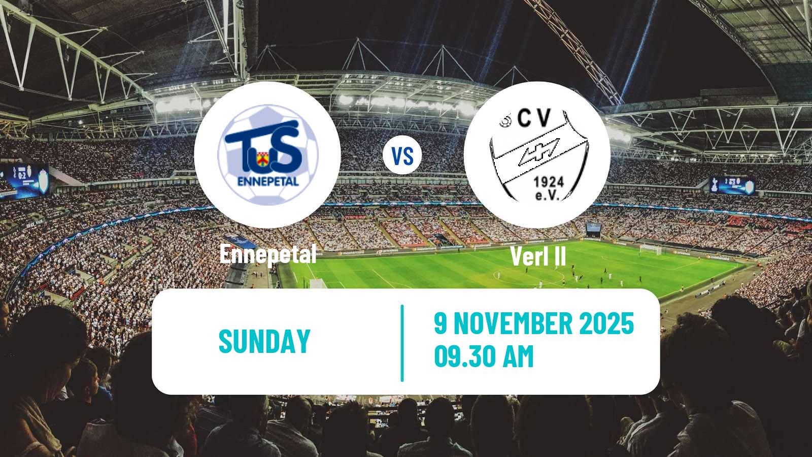 Football German Oberliga Westfalen Ennepetal - Verl II