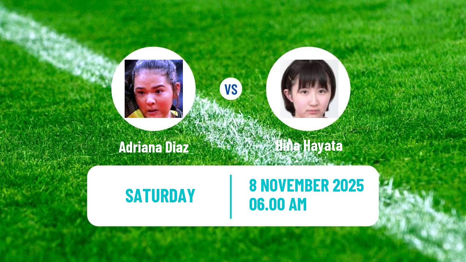 Table tennis Wtt Champions Frankfurt Women Adriana Diaz - Hina Hayata