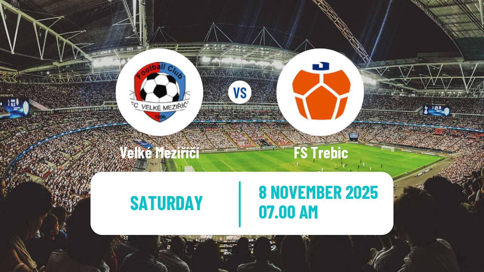 Football Czech Division D Velké Meziříčí - FS Trebic