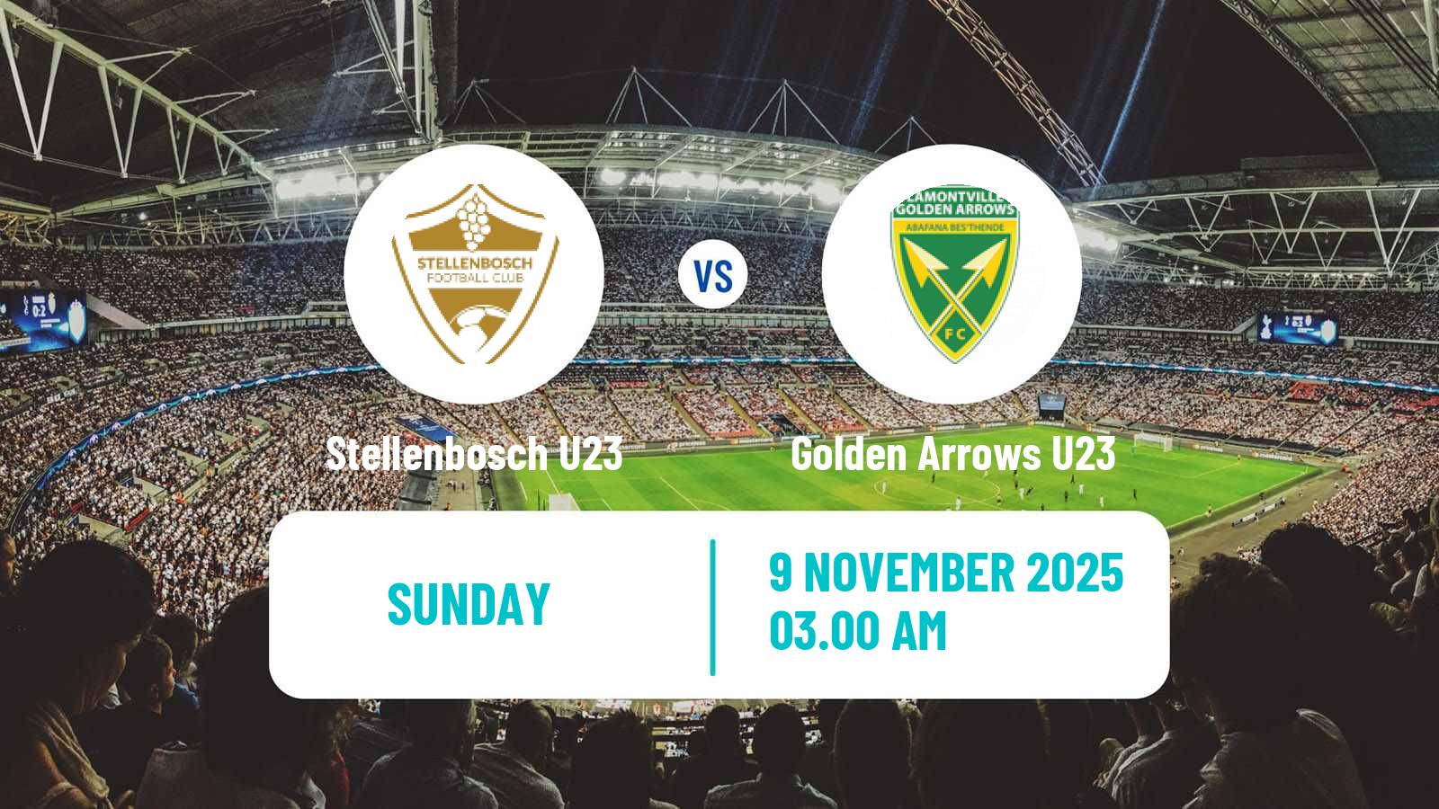 Football South African Diski Challenge Stellenbosch U23 - Golden Arrows U23
