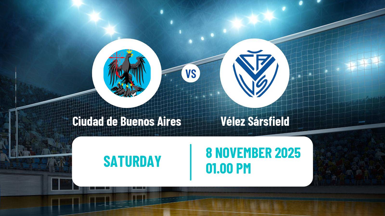 Volleyball Argentinian LVA Volleyball Ciudad de Buenos Aires - Vélez Sársfield