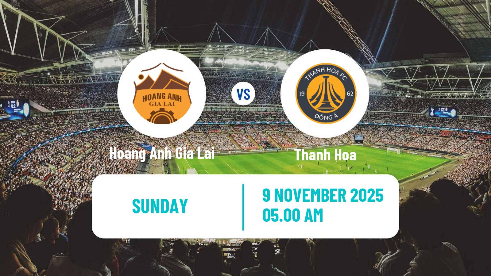 Football Vietnamese V League 1 Hoang Anh Gia Lai - Thanh Hoa