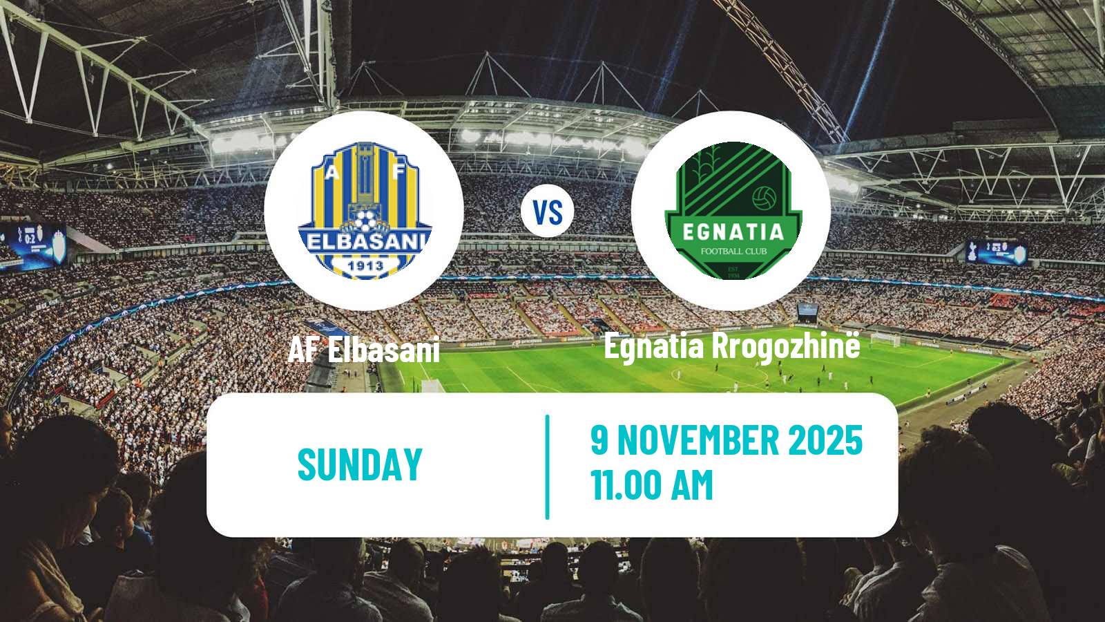 Football Albanian Super League AF Elbasani - Egnatia Rrogozhinë