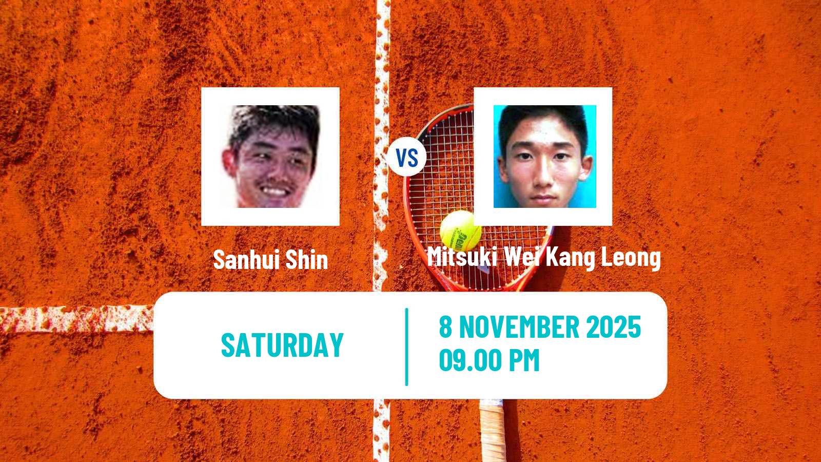 Tennis Kobe Challenger Men Sanhui Shin - Mitsuki Wei Kang Leong