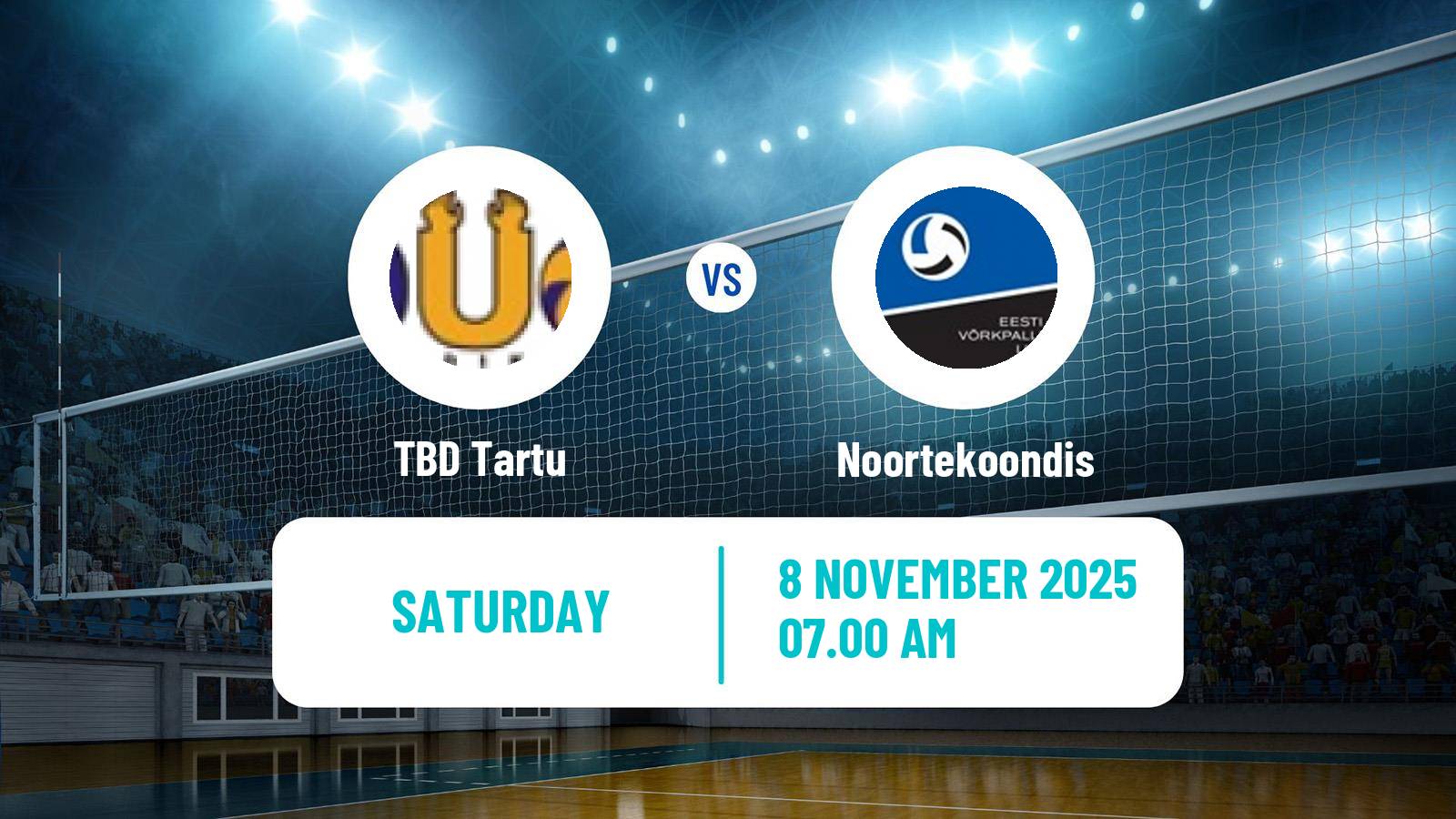 Volleyball Estonian Meeste Liiga Volleyball Women TBD Tartu - Noortekoondis