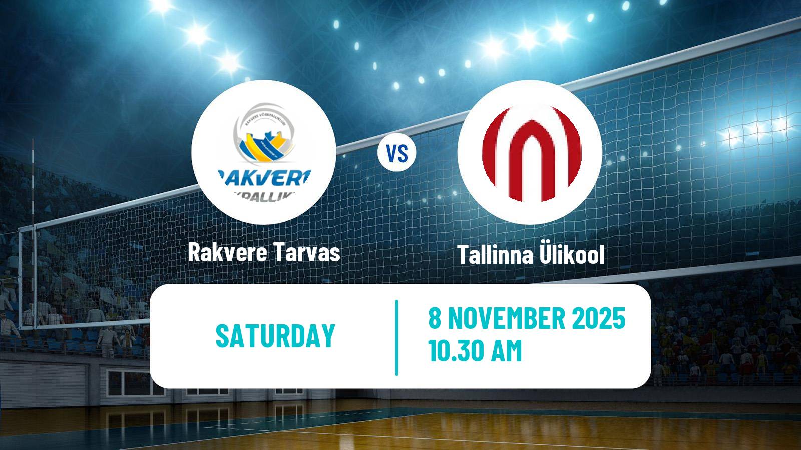 Volleyball Estonian Esiliiga Volleyball Rakvere Tarvas - Tallinna Ülikool