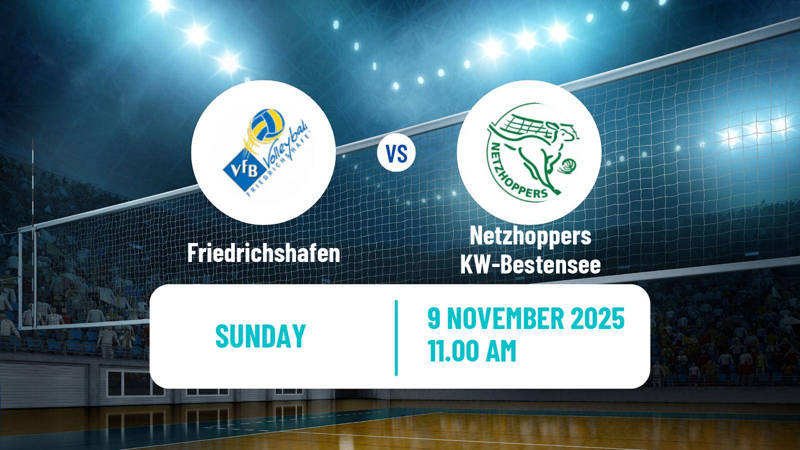 Volleyball German DVV Cup Friedrichshafen - Netzhoppers KW-Bestensee