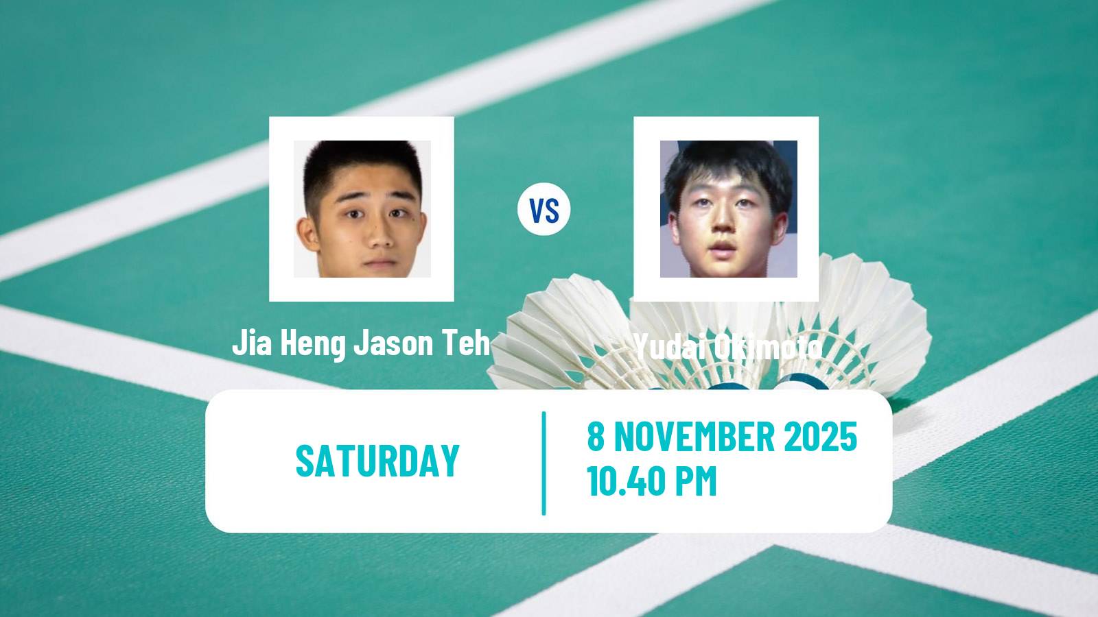 Badminton BWF World Tour Men Korea Masters Jia Heng Jason Teh - Yudai Okimoto