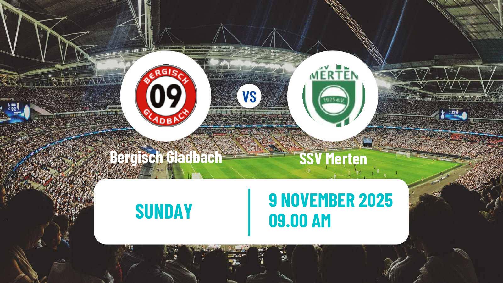 Football German Oberliga Mittelrhein Bergisch Gladbach - Merten