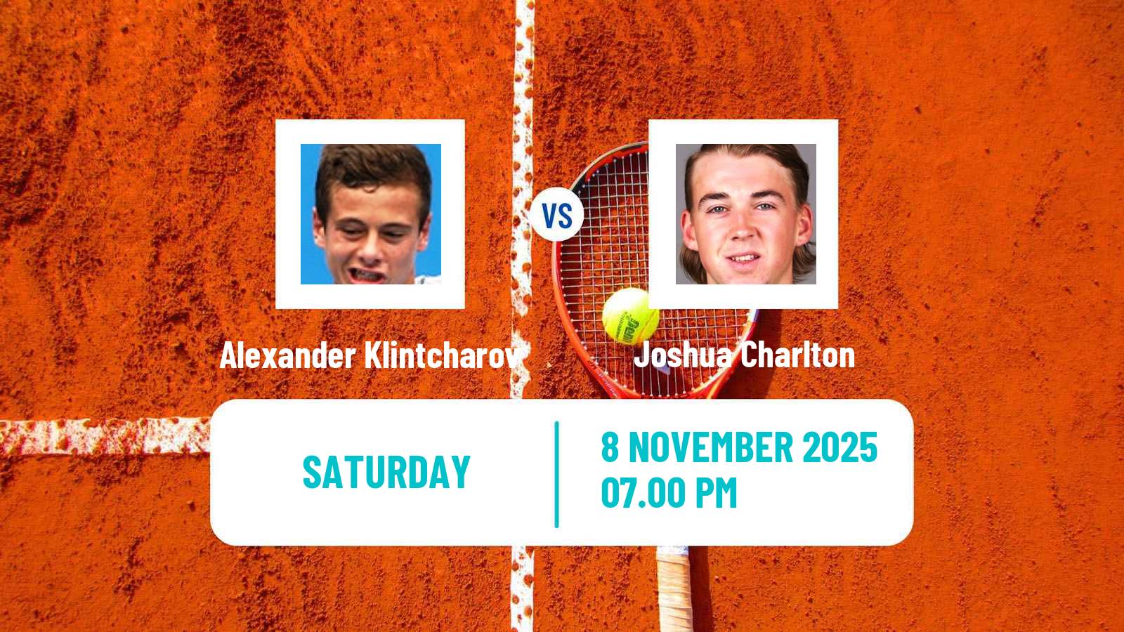 Tennis Brisbane 3 Challenger Men Alexander Klintcharov - Joshua Charlton