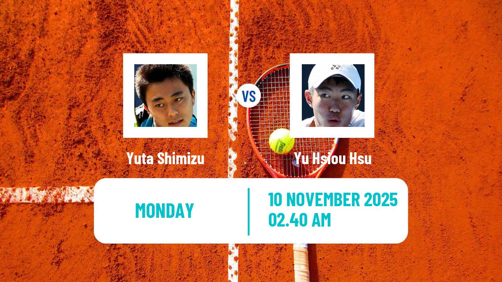 Tennis Kobe Challenger Men Yuta Shimizu - Yu Hsiou Hsu