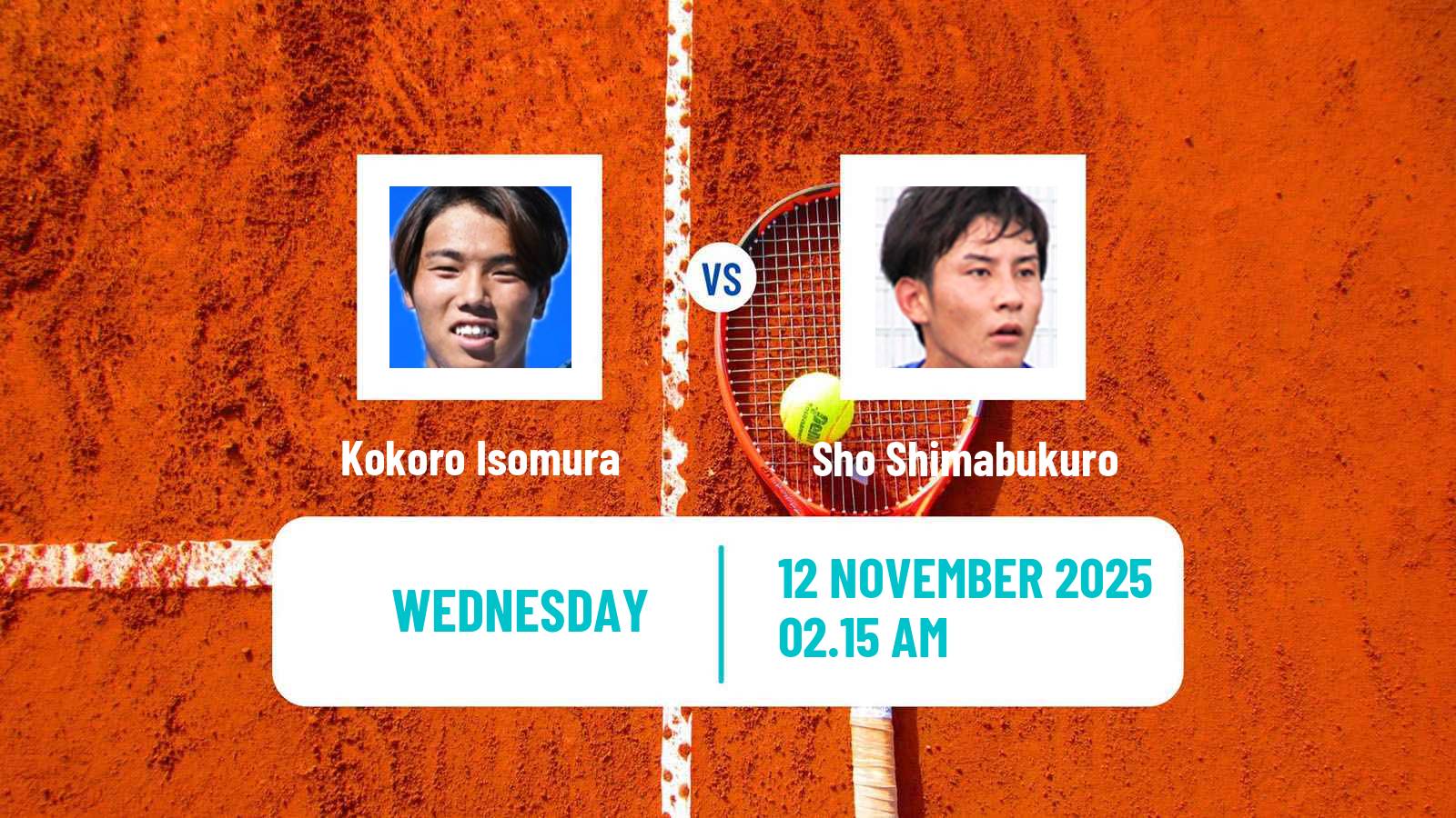 Tennis Kobe Challenger Men Kokoro Isomura - Sho Shimabukuro