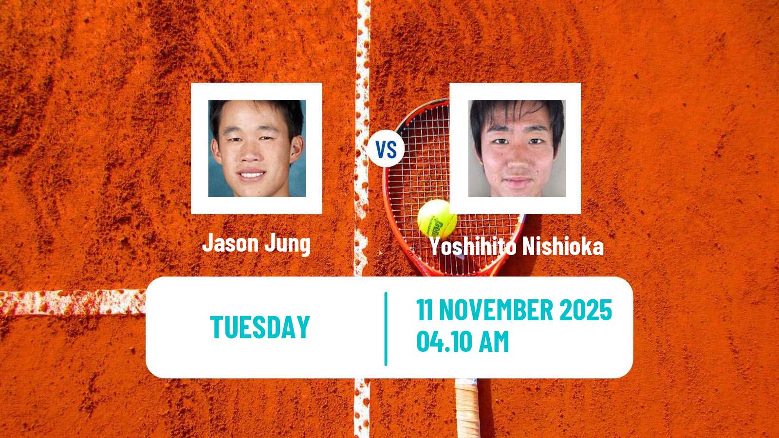 Tennis Kobe Challenger Men Jason Jung - Yoshihito Nishioka