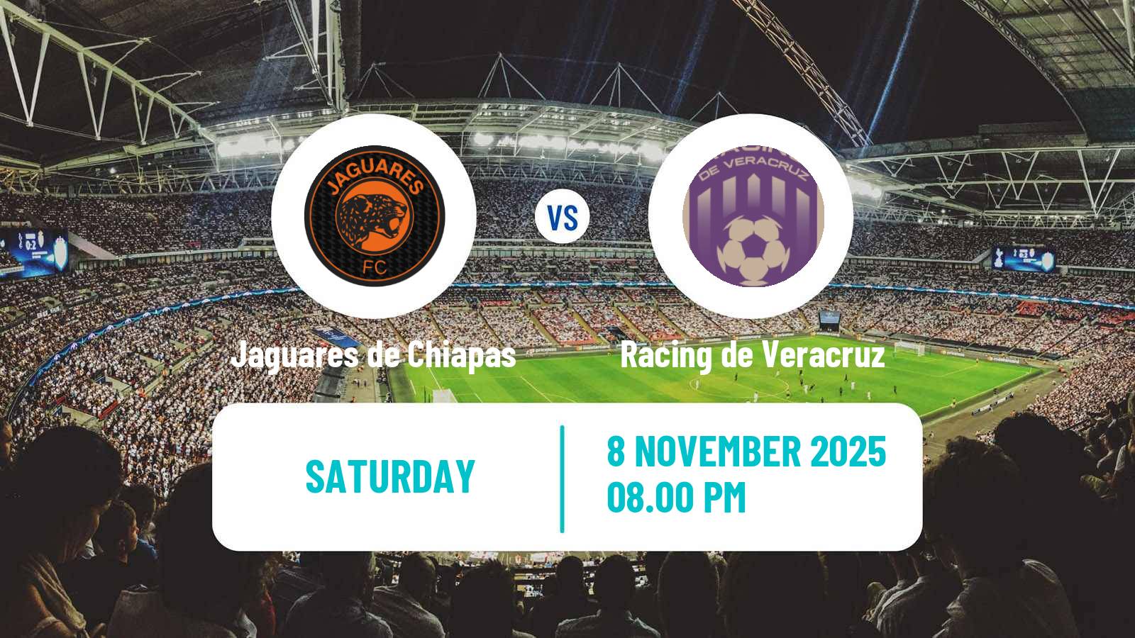 Football Mexican Liga Premier Serie A Jaguares de Chiapas - Racing de Veracruz
