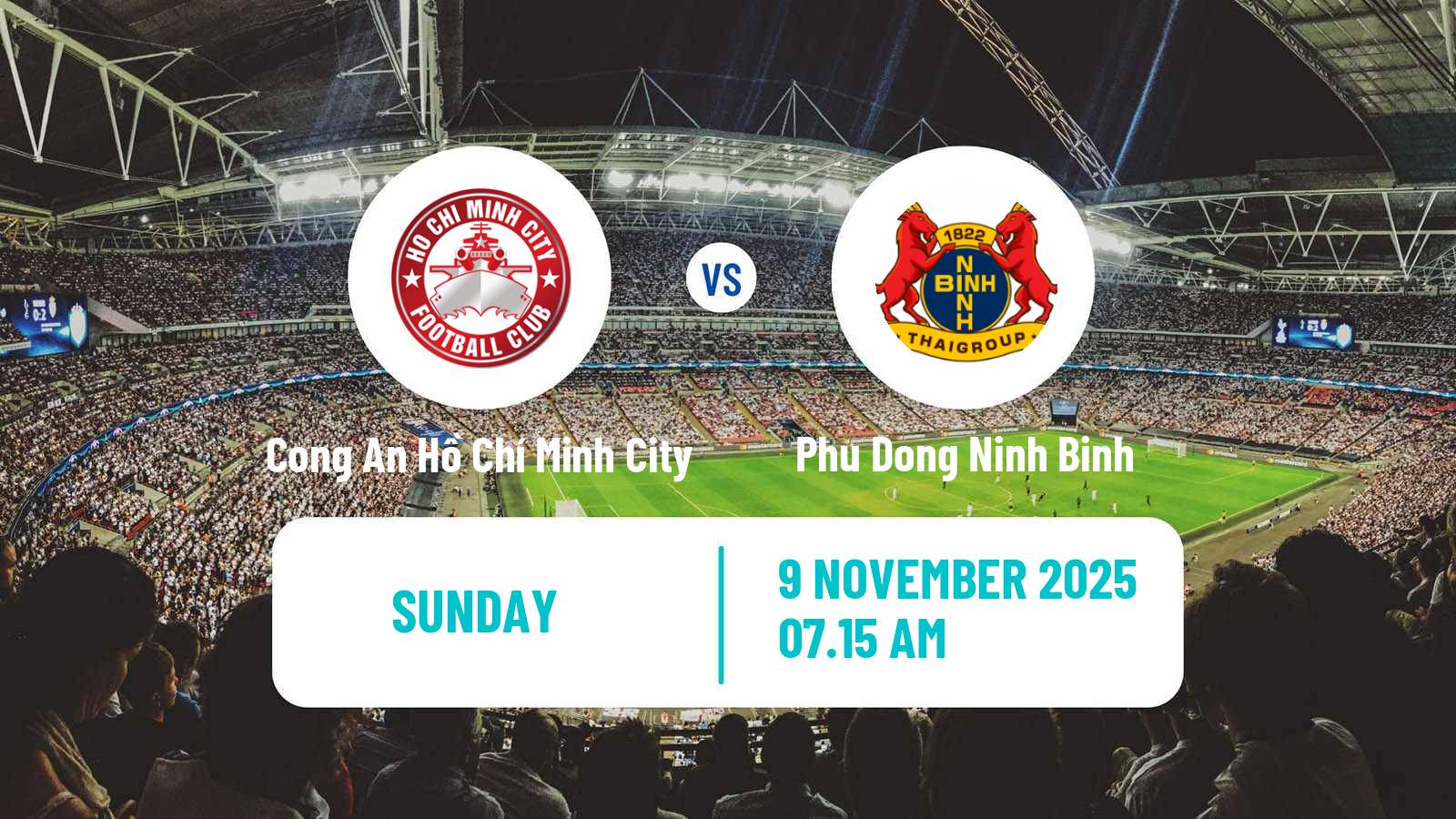 Football Vietnamese V League 1 Cong An Hồ Chí Minh City - Phu Dong Ninh Binh
