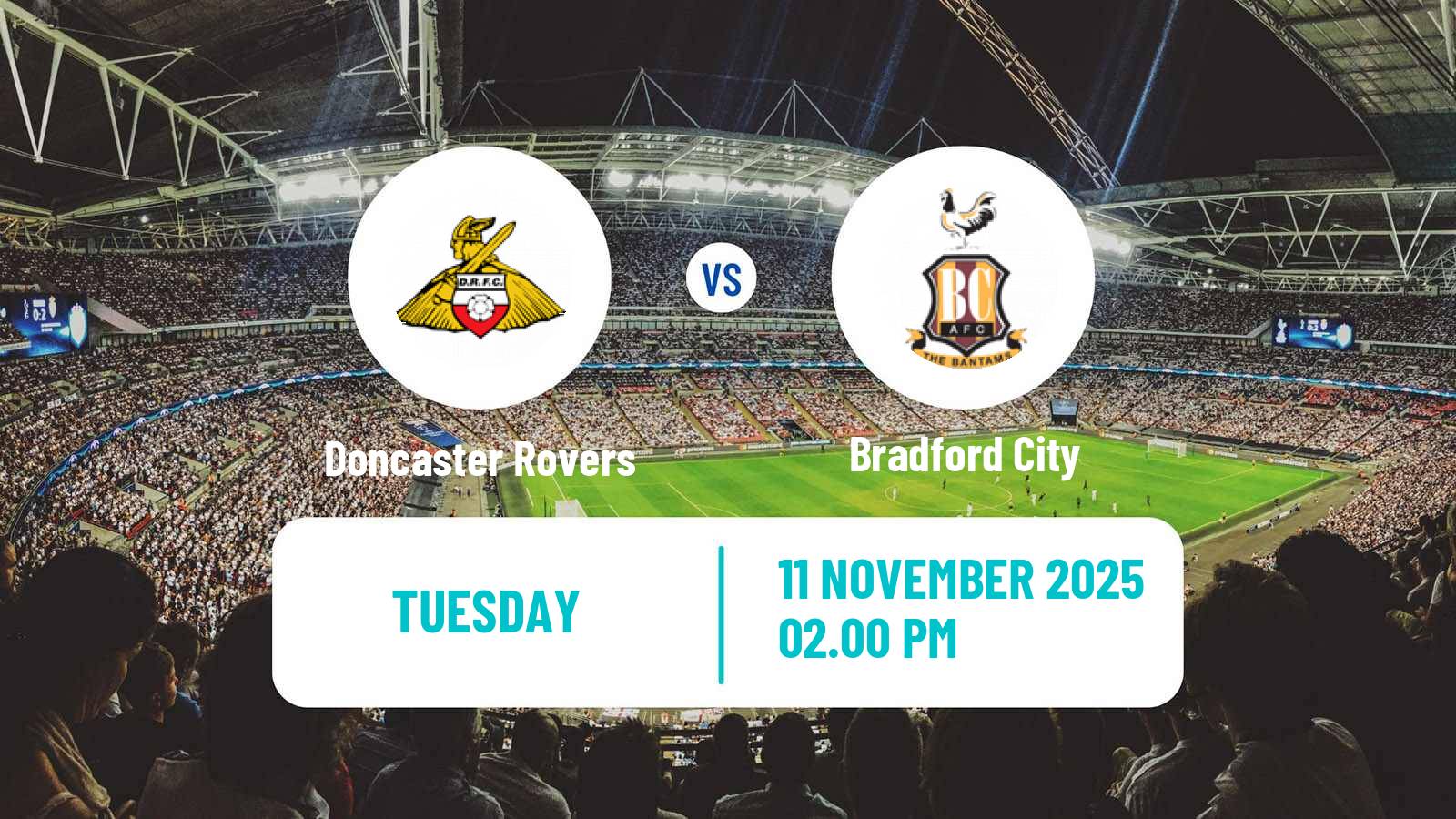 Football English EFL Trophy Doncaster Rovers - Bradford City