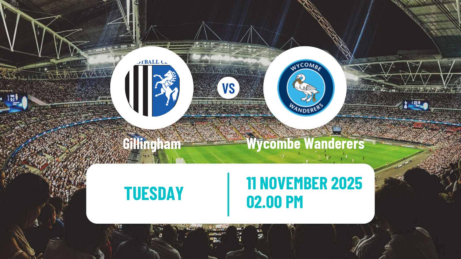 Football English EFL Trophy Gillingham - Wycombe Wanderers