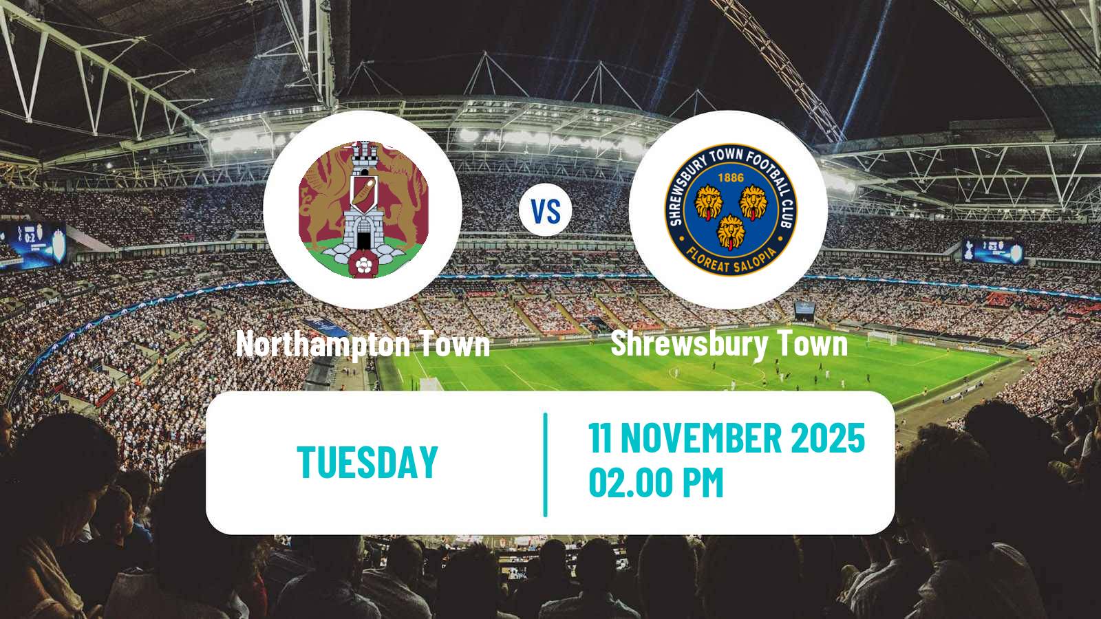 Football English EFL Trophy Northampton Town - Shrewsbury Town