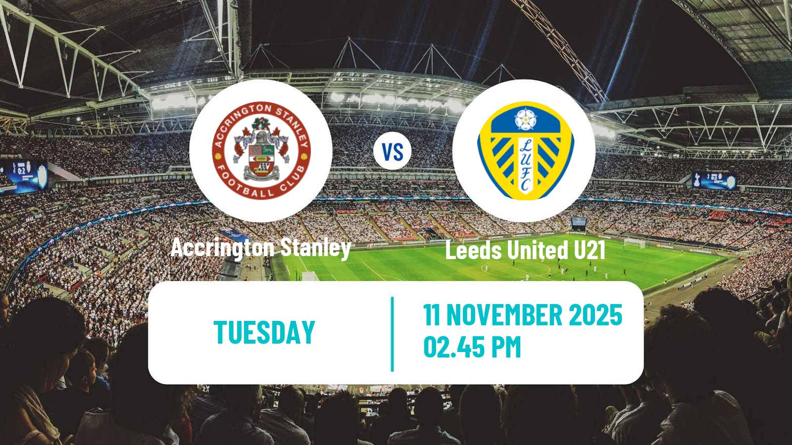 Football English EFL Trophy Accrington Stanley - Leeds United U21