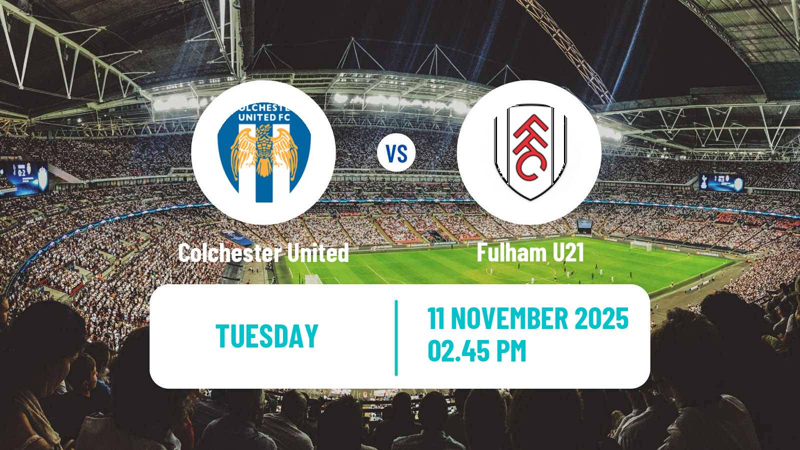 Football English EFL Trophy Colchester United - Fulham U21