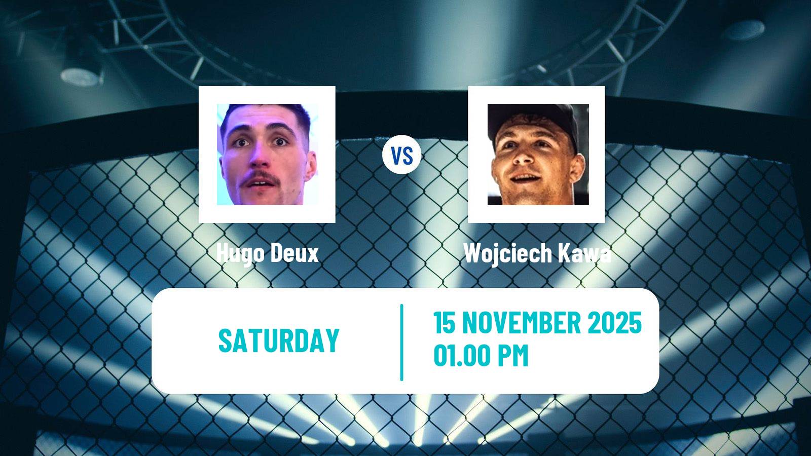 MMA Lightweight Ksw Men Hugo Deux - Wojciech Kawa