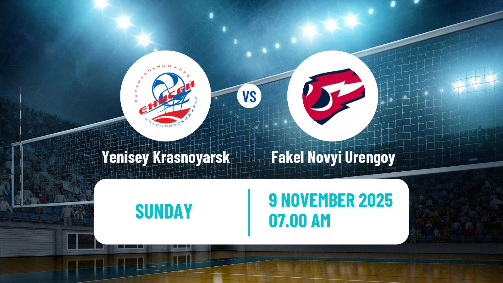 Volleyball Russian Cup Volleyball Yenisey Krasnoyarsk - Fakel Novyi Urengoy