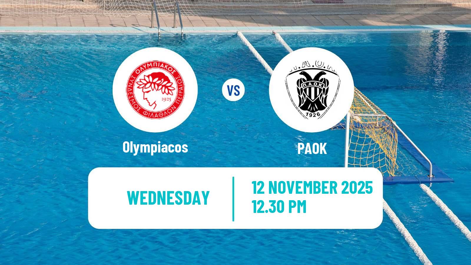 Water polo Greek A1 Water Polo Women Olympiacos - PAOK