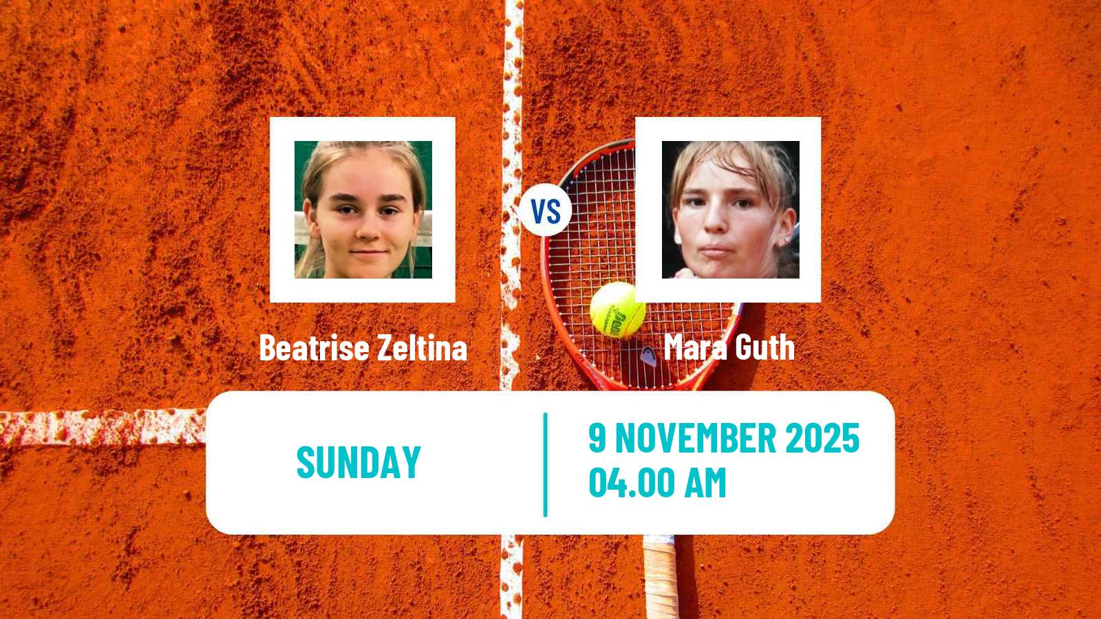 Tennis ITF W15 Monastir 38 Women Beatrise Zeltina - Mara Guth