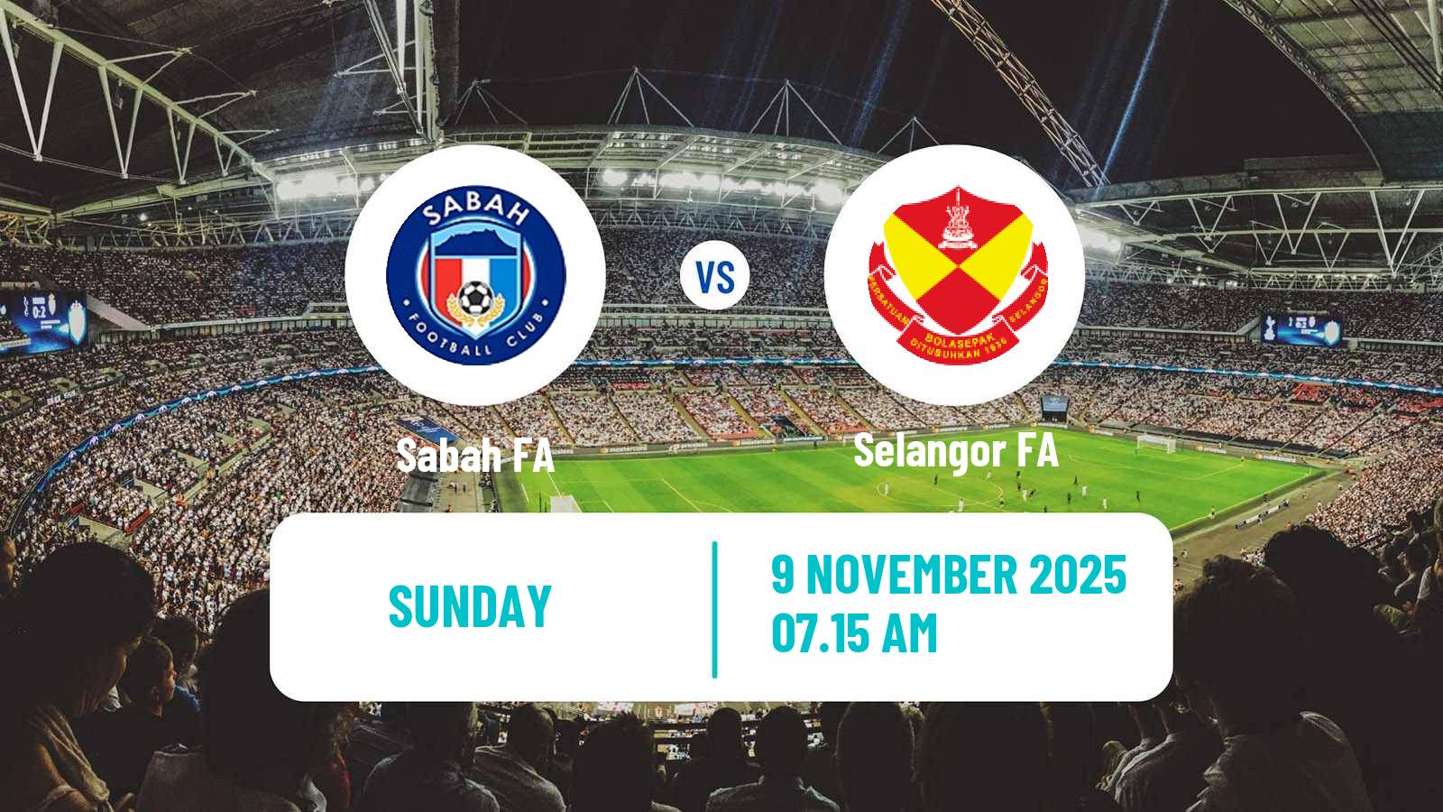 Football Malaysian FA Cup Sabah FA - Selangor FA