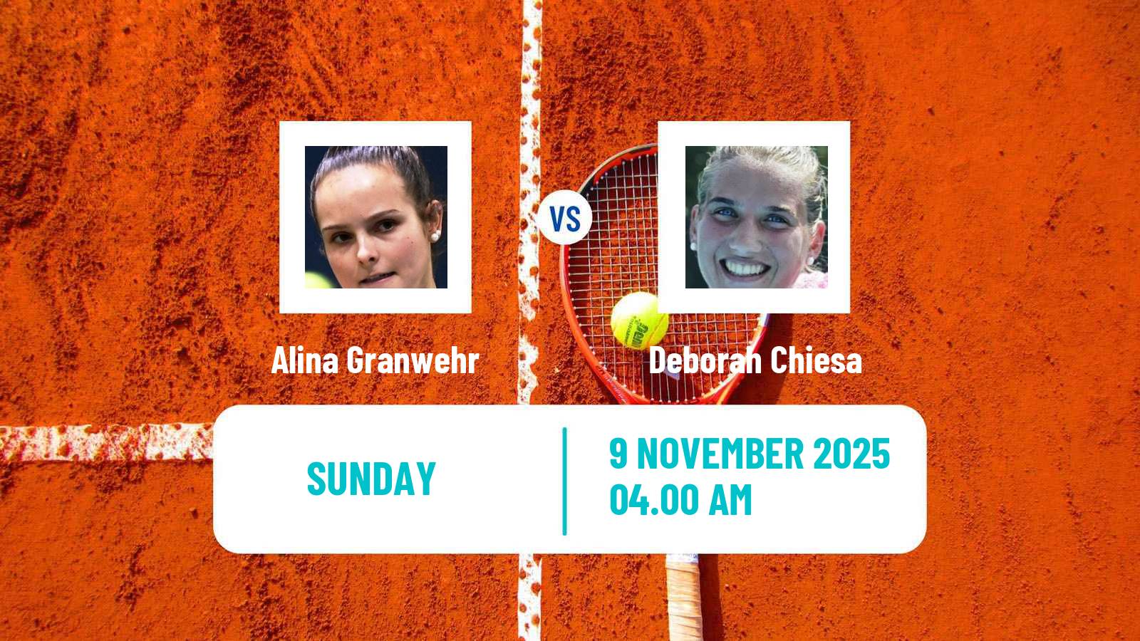Tennis ITF W15 Solarino 2 Women Alina Granwehr - Deborah Chiesa