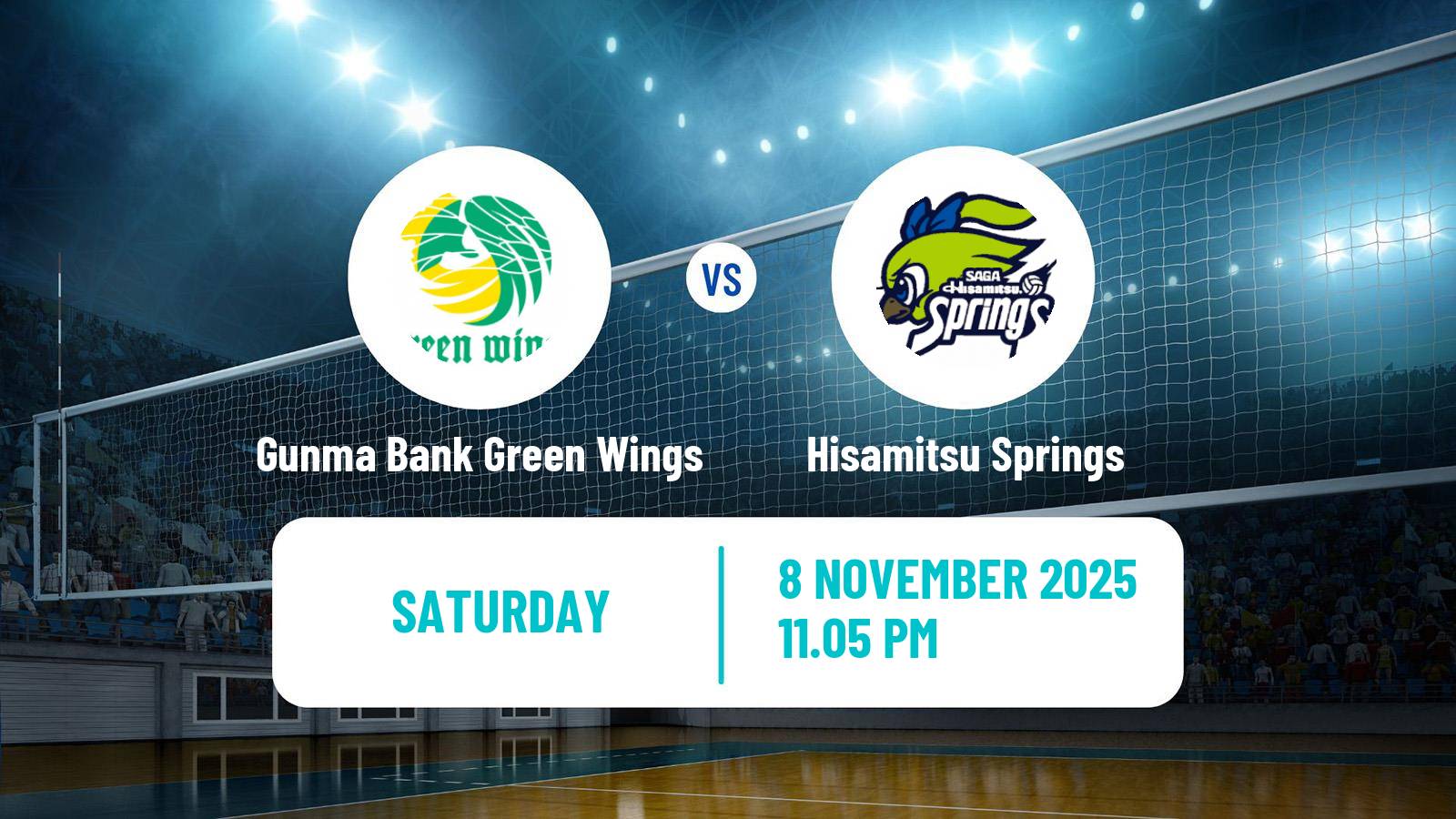 Volleyball Japan V Premier League Women Gunma Bank Green Wings - Hisamitsu Springs
