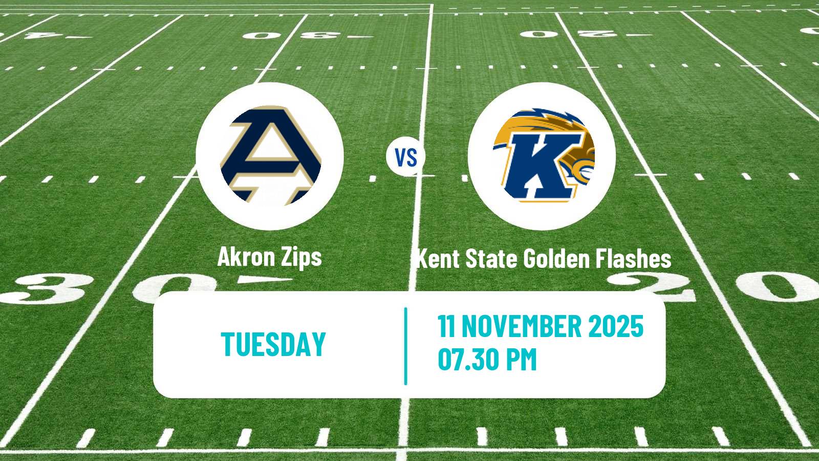 American football NCAA College Football Akron Zips - Kent State Golden Flashes