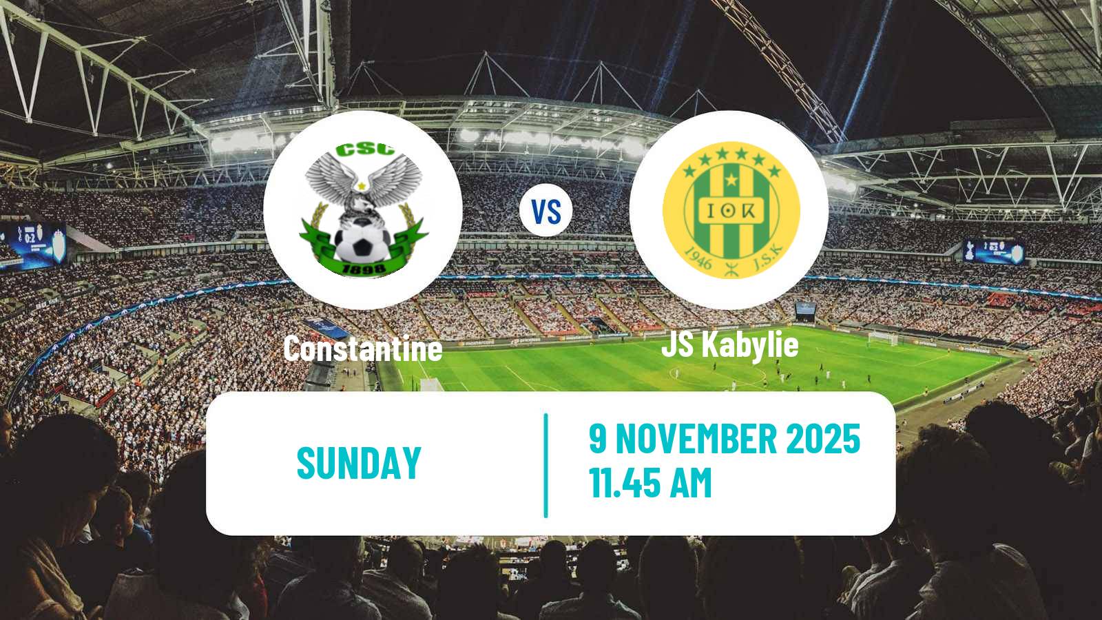 Football Algerian Ligue 1 Constantine - Kabylie