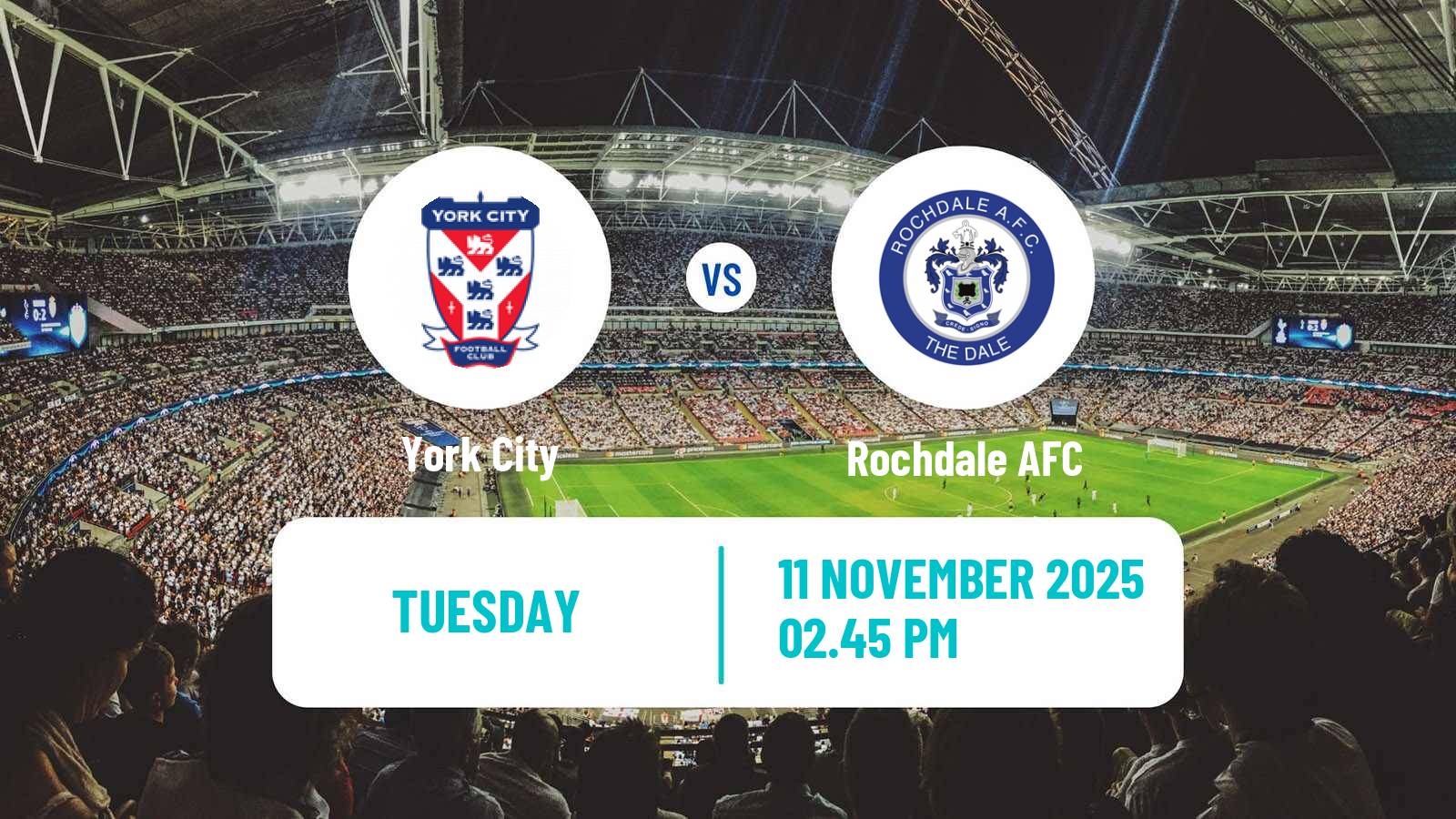 Football English National League York City - Rochdale