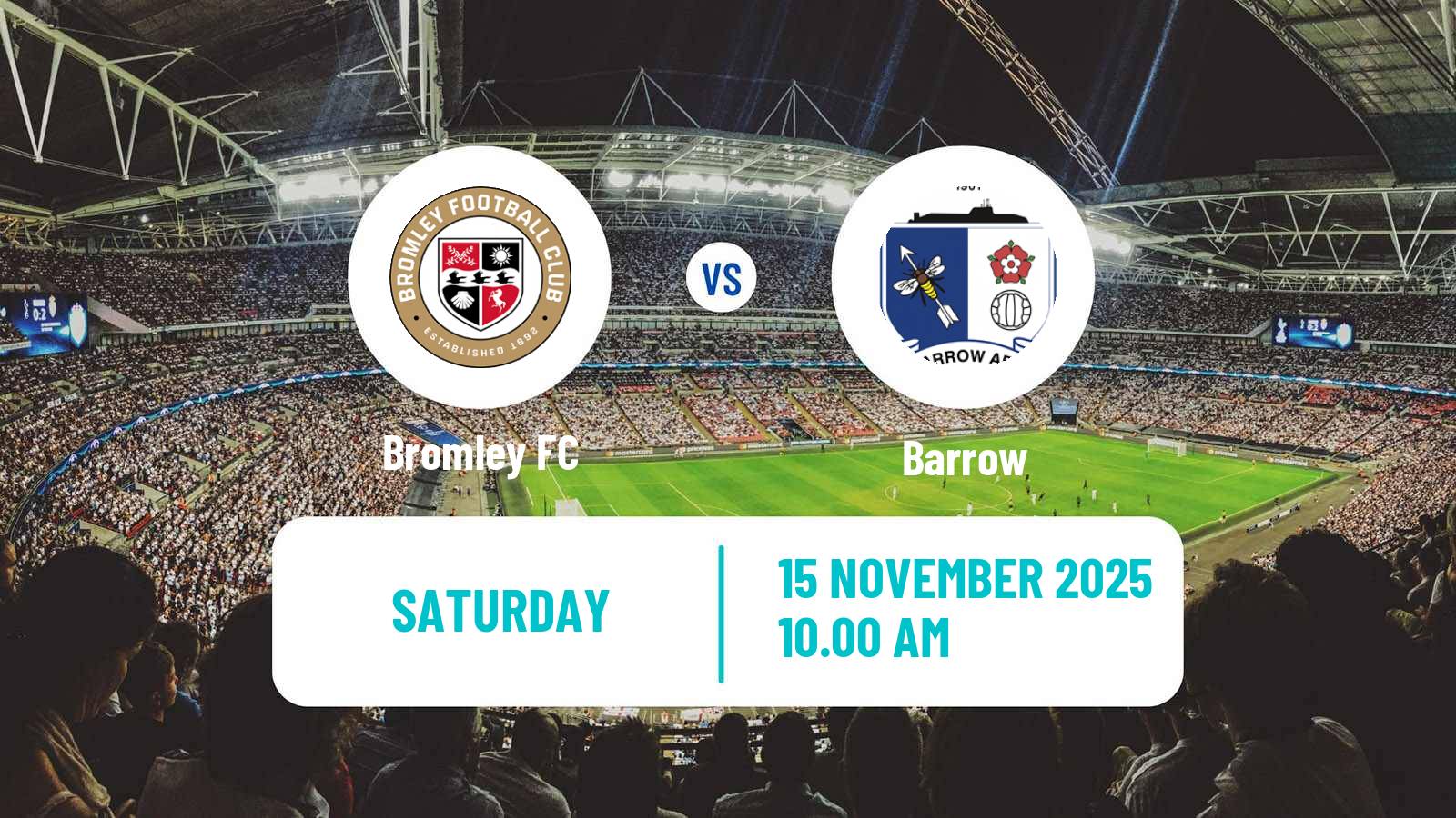 Football English League Two Bromley - Barrow