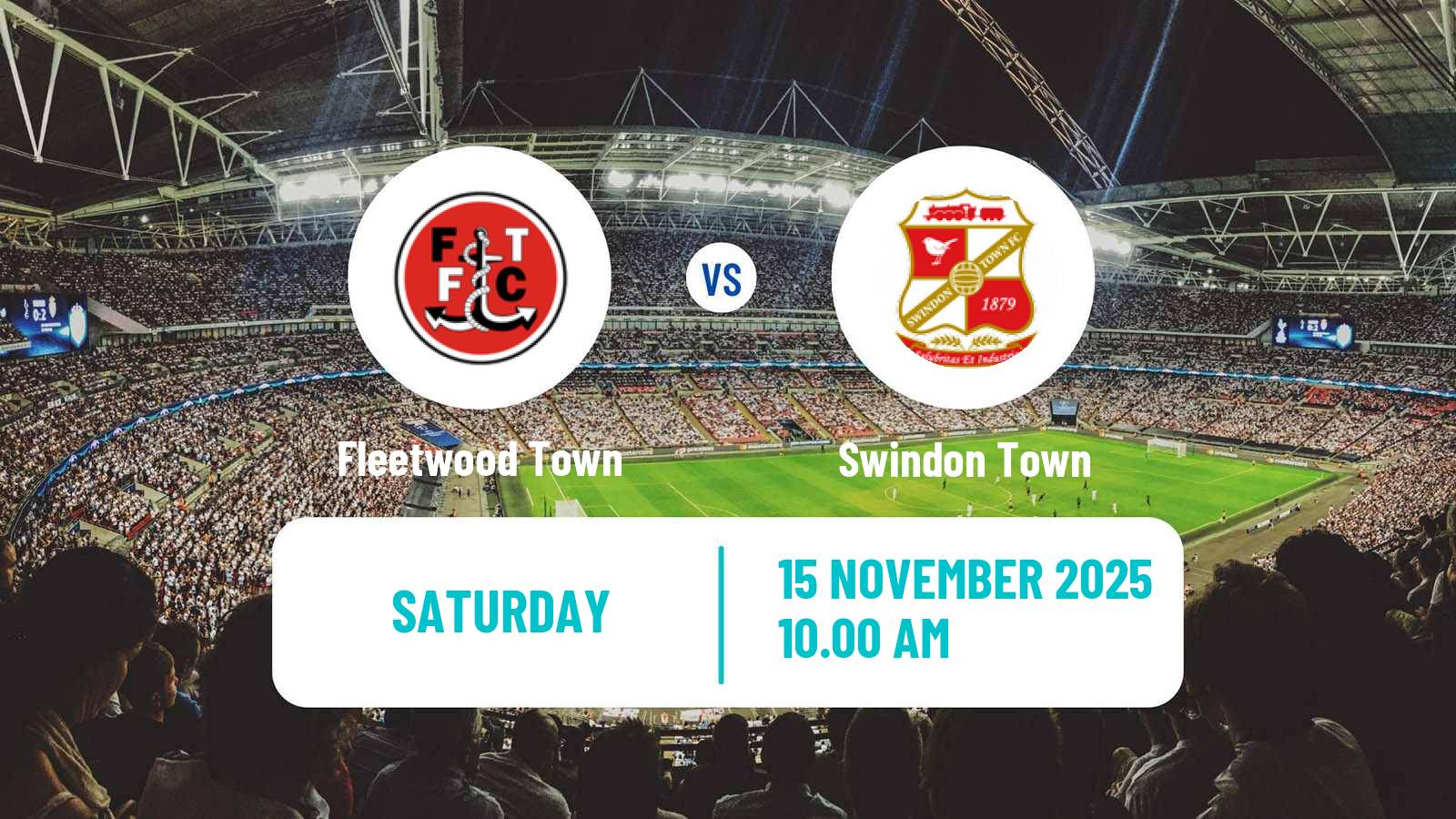 Football English League Two Fleetwood Town - Swindon Town
