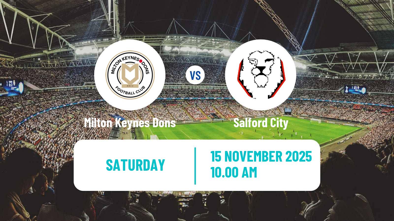 Football English League Two Milton Keynes Dons - Salford City