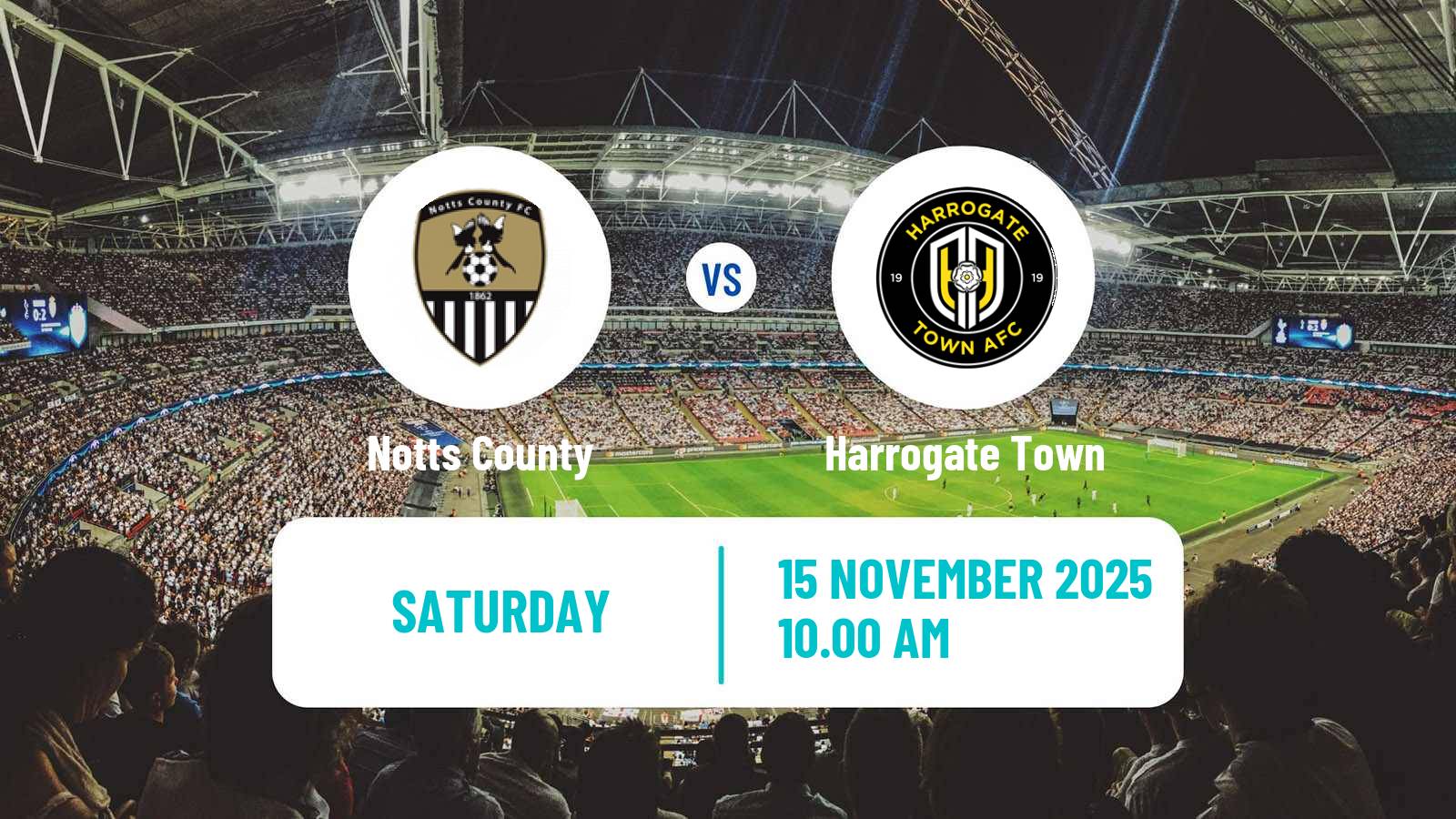 Football English League Two Notts County - Harrogate Town