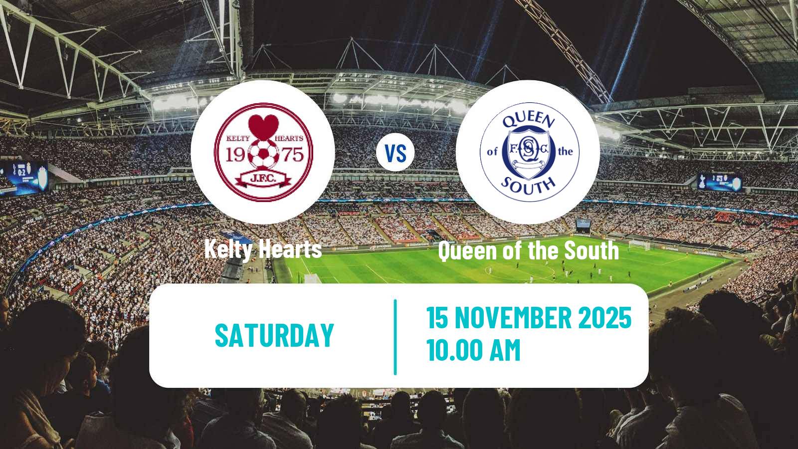Football Scottish League One Kelty Hearts - Queen of the South